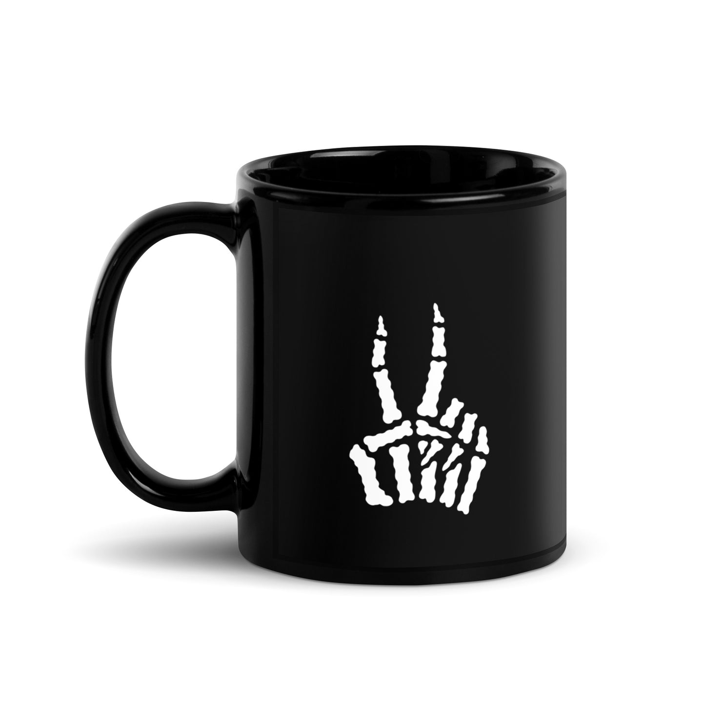 Peace Black Glossy Mug