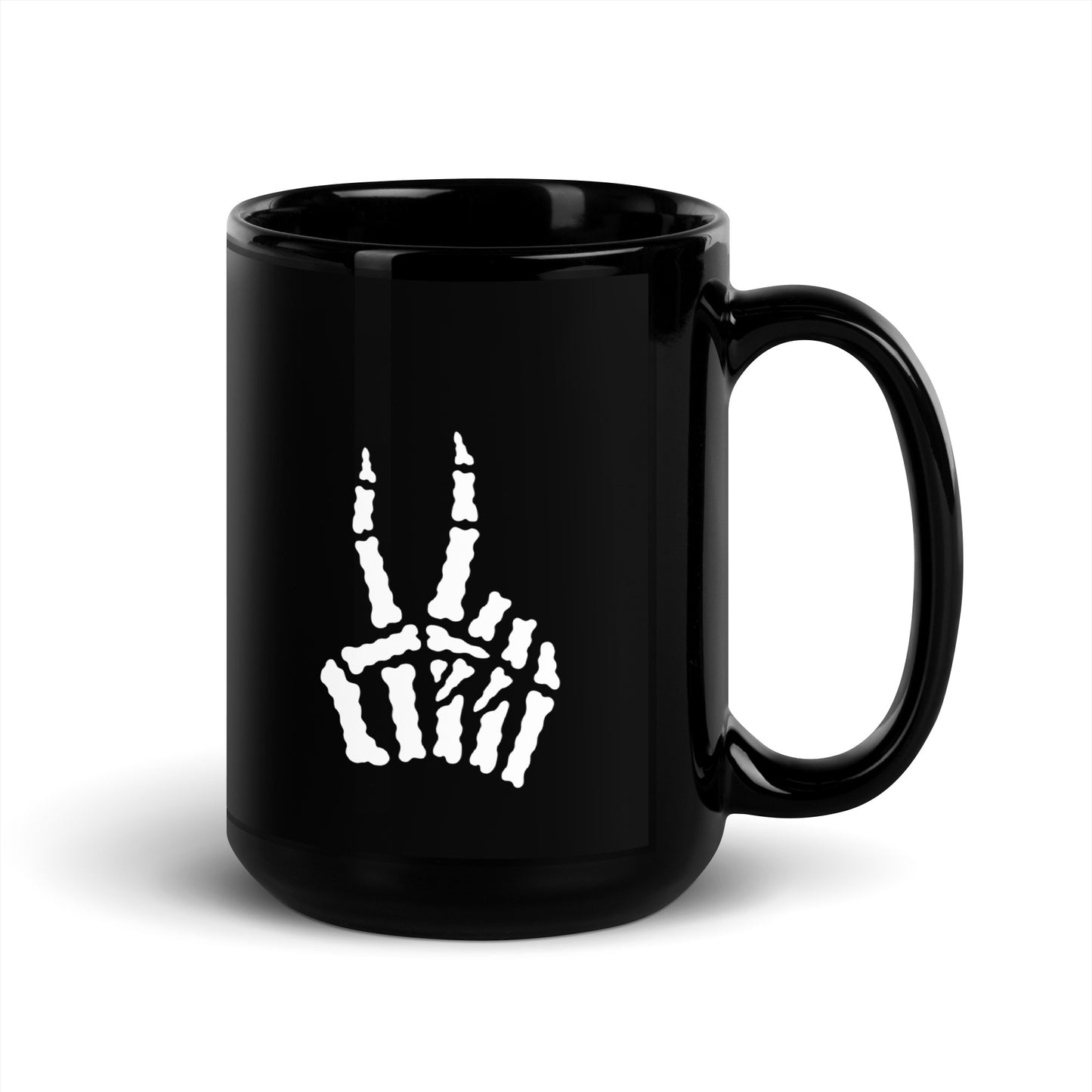 Peace Black Glossy Mug