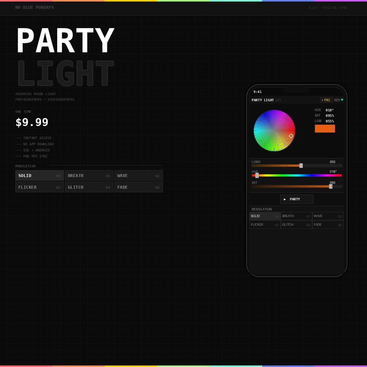 Party Light — Light Animated Phone App